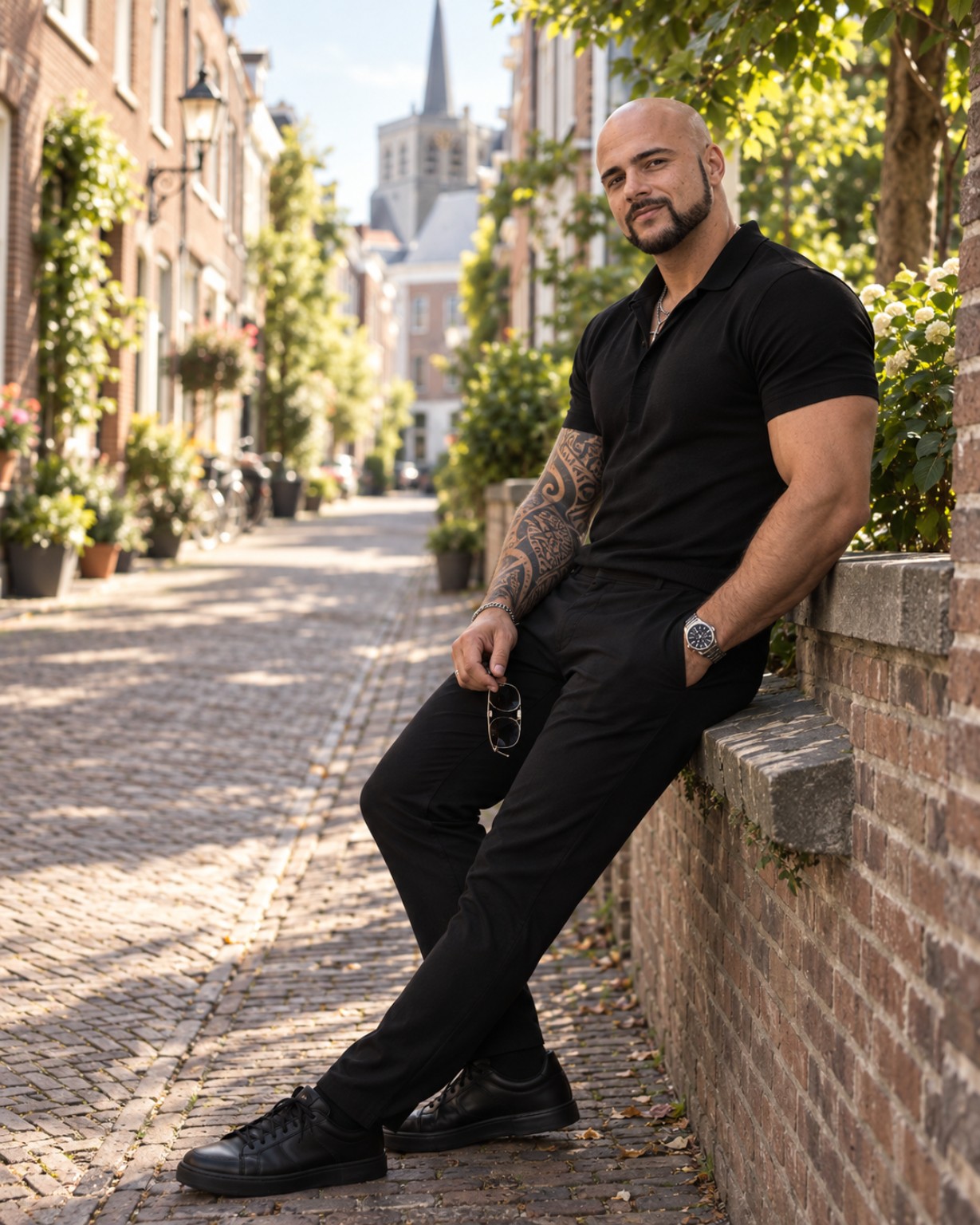 Kellan buiten, in het dagelijks leven